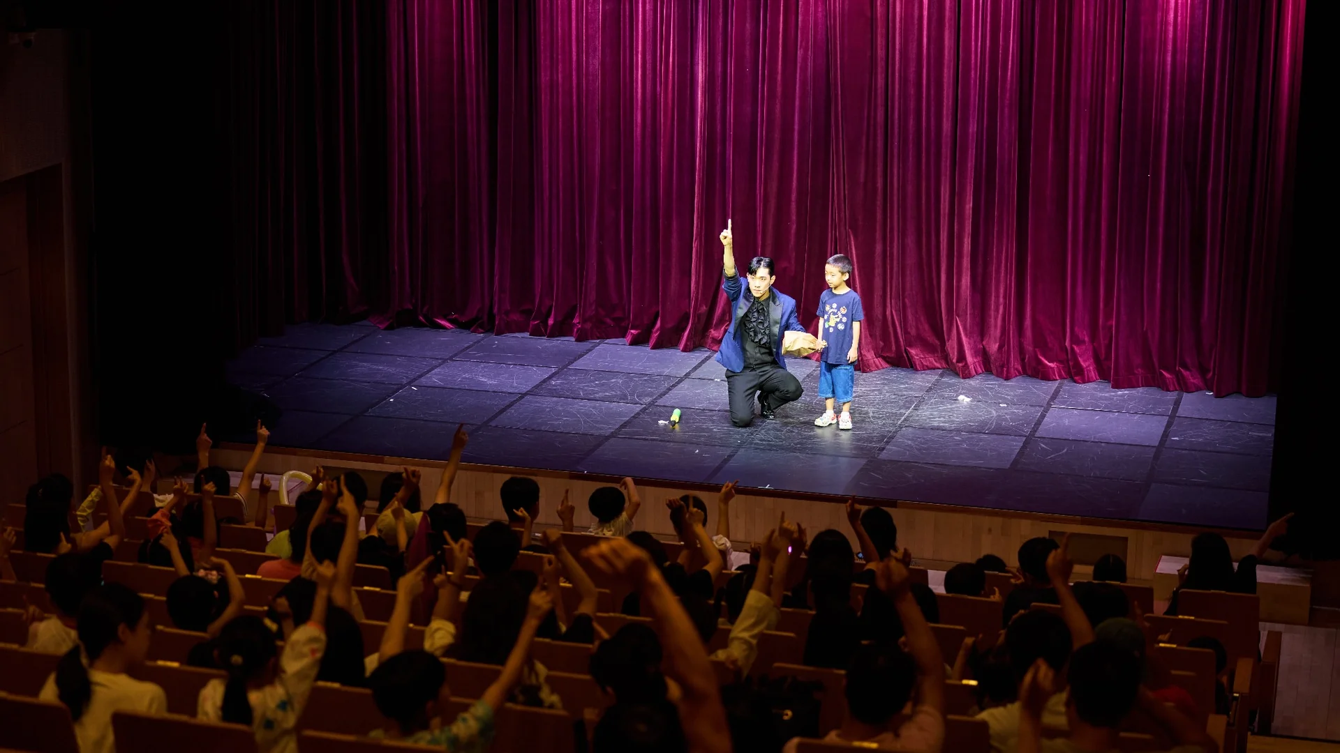 가족 관객 반응 장면